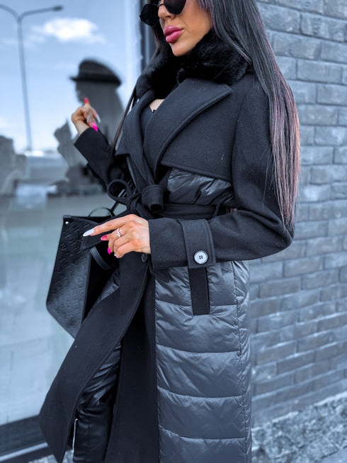 Coat "COMBINATION HK30" - BLACK
